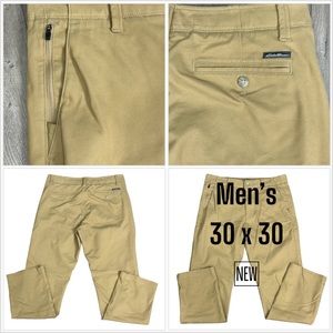 Eddie Bauer Men's Tan Chinos